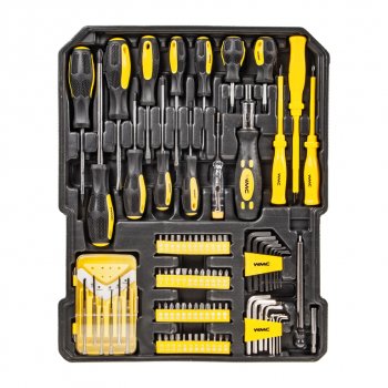 10 499 р. Набор инструментов 287 предметов слесарно-монтажный в кейсе WMC TOOLS WMC TOOLS wmc-40287  с доставкой в г. Кемерово. Увеличить фотографию 4