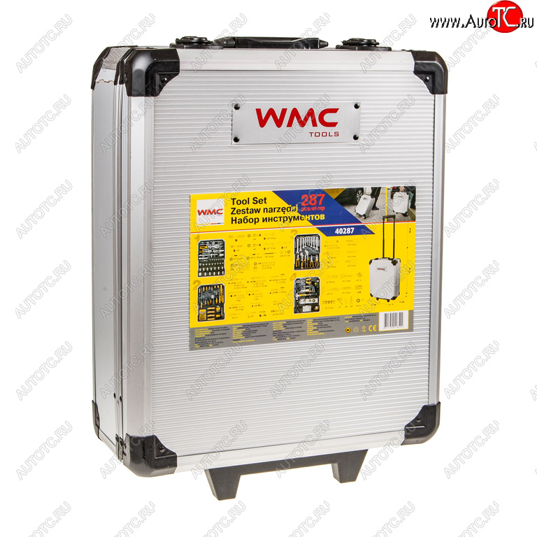 10 499 р. Набор инструментов 287 предметов слесарно-монтажный в кейсе WMC TOOLS WMC TOOLS wmc-40287  с доставкой в г. Кемерово