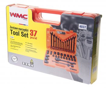 5 249 р. Набор инструментов 37 предметов слесарно-монтажный 12 DR WMC TOOLS WMC TOOLS wmc-4037  с доставкой в г. Кемерово. Увеличить фотографию 3