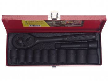 2 199 р. Набор головок ударных 1/2 12-ти гран. 10-24мм 12 предметов WMC TOOLS WMC TOOLS wmc-4122-9 WMC TOOLS wmc-4122-9  с доставкой в г. Кемерово. Увеличить фотографию 2