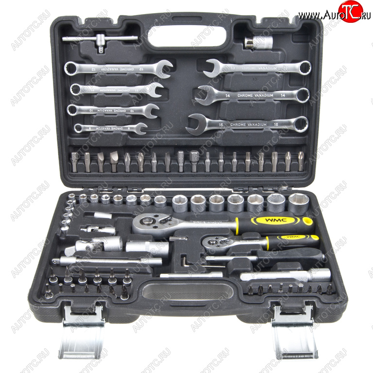 4 599 р. Набор инструментов 82 предмета 14, 12 WMC TOOLS WMC TOOLS wmc-4821-5euro  с доставкой в г. Кемерово