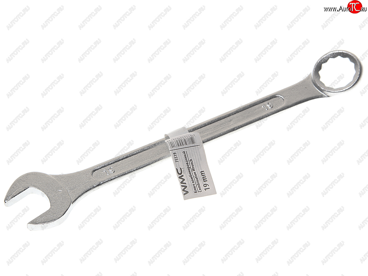 103 р. Ключ комбинированный 19мм 12-ти гранный прямой WMC TOOLS WMC TOOLS wmc-75519  с доставкой в г. Кемерово