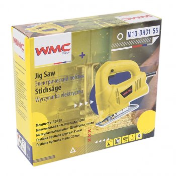2 659 р. Лобзик 350Вт 3000обмин. дерево-55мм с пилками WMC TOOLS WMC TOOLS wmc-m1q-dh31-55  с доставкой в г. Кемерово. Увеличить фотографию 5