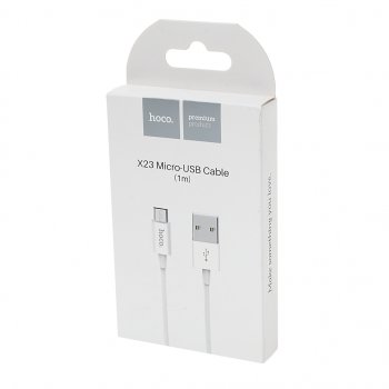 288 р. Кабель micro USB 1м HOCO HOCO x23 white  с доставкой в г. Кемерово. Увеличить фотографию 2