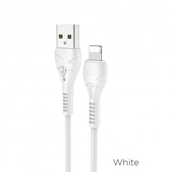 112 р. Кабель iPhone (5-) 1м белый HOCO HOCO x37 white  с доставкой в г. Кемерово. Увеличить фотографию 1