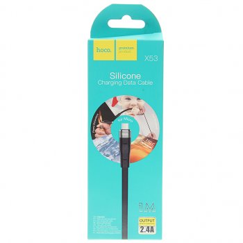 329 р. Кабель micro USB 1м HOCO HOCO x53 black  с доставкой в г. Кемерово. Увеличить фотографию 2