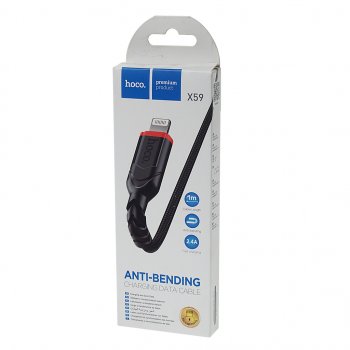 252 р. Кабель iPhone (5-) 1м черный HOCO HOCO x59 black HOCO x59 black  с доставкой в г. Кемерово. Увеличить фотографию 2
