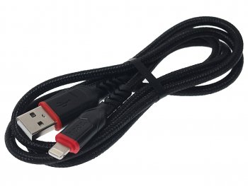 252 р. Кабель iPhone (5-) 1м черный HOCO HOCO x59 black HOCO x59 black  с доставкой в г. Кемерово. Увеличить фотографию 1