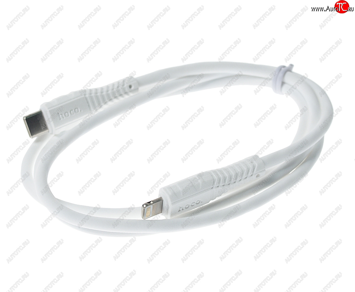 439 р. Кабель iPhone (5-)-USB Type C 1м HOCO HOCO x67 white  с доставкой в г. Кемерово