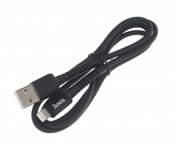 299 р. Кабель iPhone (5-) 1м HOCO HOCO x71 black  с доставкой в г. Кемерово. Увеличить фотографию 1