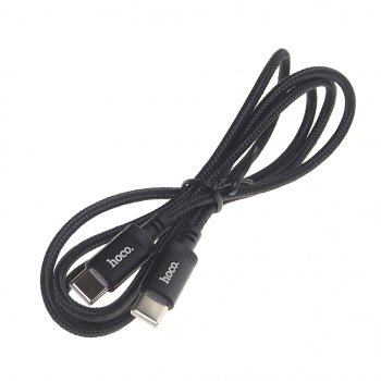 282 р. Кабель USB Type C-USB Type C 1м HOCO HOCO x89 wind black  с доставкой в г. Кемерово. Увеличить фотографию 1