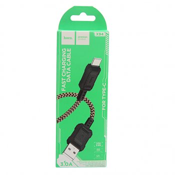 273 р. Кабель USB Type C 1м красный HOCO HOCO x94  с доставкой в г. Кемерово. Увеличить фотографию 1