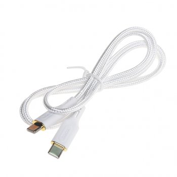 298 р. Кабель USB Type C-USB Type C 1м HOCO HOCO x95 white  с доставкой в г. Кемерово. Увеличить фотографию 1