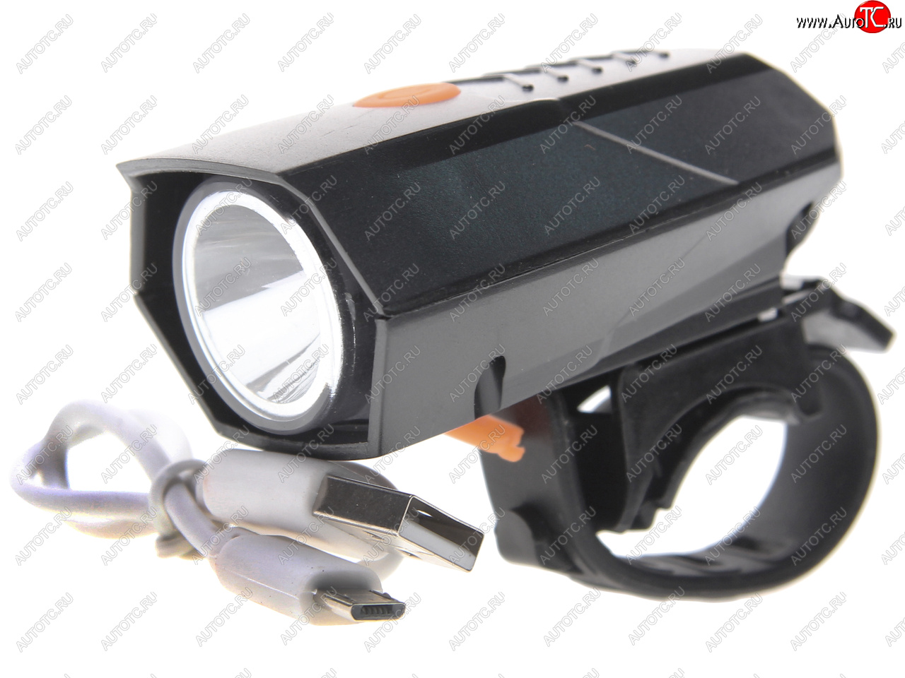 929 р. Фонарь велосипедный передний USB кабель с аккумулятором 600mAh Super Led NO NAME xfl-178  с доставкой в г. Кемерово