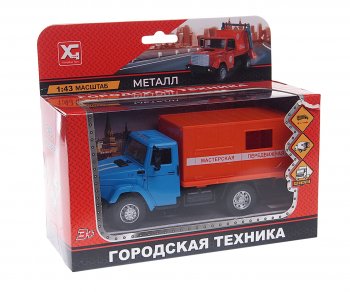 1 159 р. Модель автомобиля ЗИЛ-4331 мастерская (аварийная) металлическая NO NAME xg 877-a93b  с доставкой в г. Кемерово. Увеличить фотографию 1