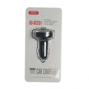 899 р. Устройство зарядное в прикуриватель с трансмиттером (bluetooth,hands free) черное XO XO xo-bcc01 black  с доставкой в г. Кемерово. Увеличить фотографию 3