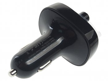979 р. Устройство зарядное в прикуриватель с трансмиттером (bluetooth,hands free) черное XO XO xo-bcc02 black  с доставкой в г. Кемерово. Увеличить фотографию 2