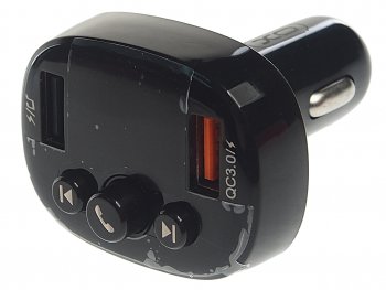 1 049 р. Устройство зарядное в прикуриватель с трансмиттером (bluetooth,hands free) черное XO XO xo-bcc03 black  с доставкой в г. Кемерово. Увеличить фотографию 1