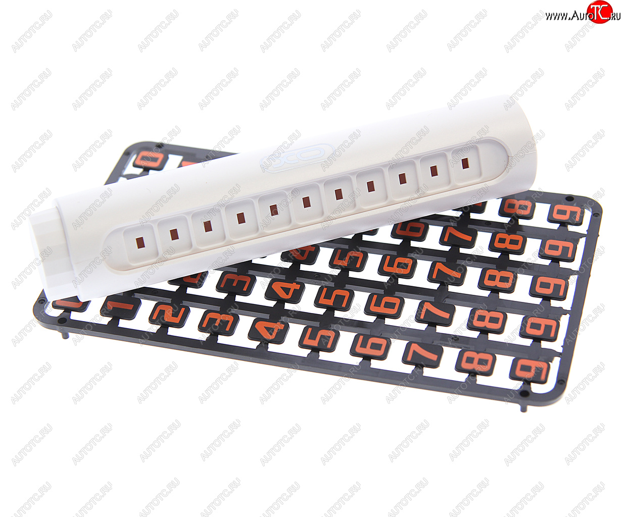 399 р. Автовизитка самоклеющаяся (цифры на магните) белая XO XO xo-c45 white  с доставкой в г. Кемерово