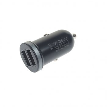 319 р. Устройство зарядное в прикуриватель 2USB 12V черное XO XO xo-cc18dua black  с доставкой в г. Кемерово. Увеличить фотографию 3