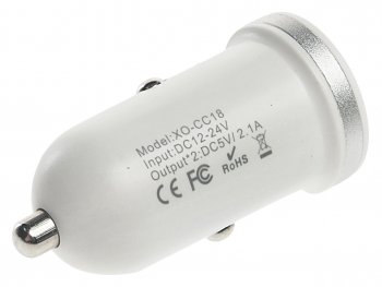 369 р. Устройство зарядное в прикуриватель 2USB 12V белое XO XO xo-cc18dua white  с доставкой в г. Кемерово. Увеличить фотографию 3