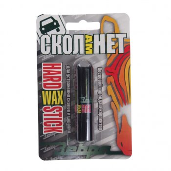103 р. Карандаш восковой черный блистер HardWAX Stick ЗЕБРА ЗЕБРА z-1419  с доставкой в г. Кемерово. Увеличить фотографию 1