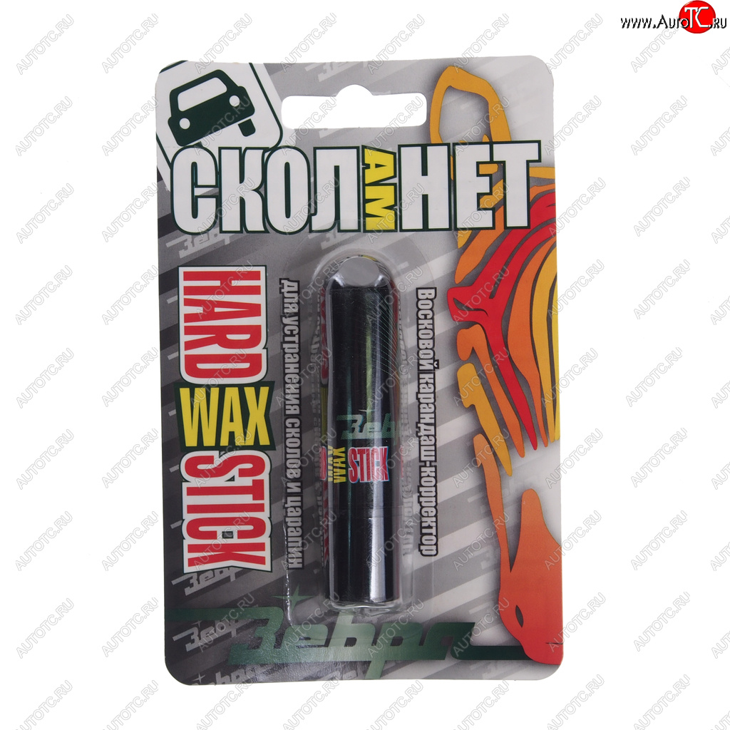 103 р. Карандаш восковой черный блистер HardWAX Stick ЗЕБРА ЗЕБРА z-1419  с доставкой в г. Кемерово