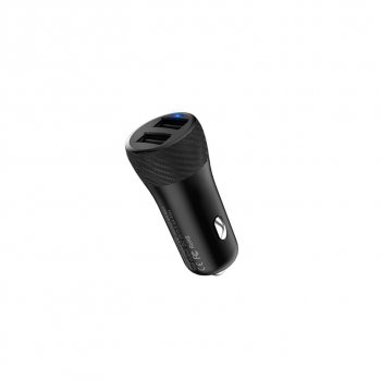 559 р. Устройство зарядное в прикуриватель 2USB 12V HOCO HOCO z21 black HOCO z21 black  с доставкой в г. Кемерово. Увеличить фотографию 1