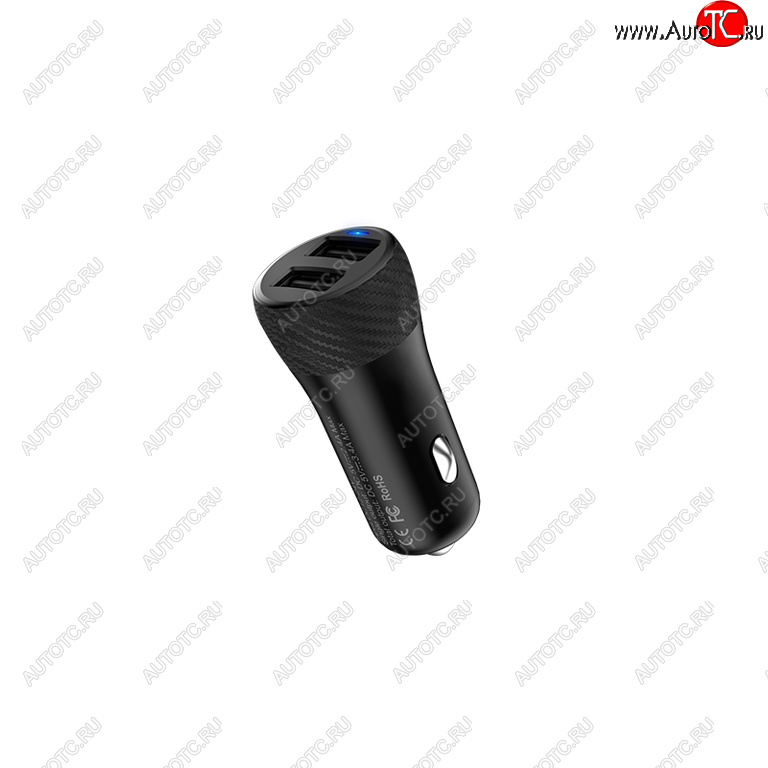 559 р. Устройство зарядное в прикуриватель 2USB 12V HOCO HOCO z21 black HOCO z21 black  с доставкой в г. Кемерово