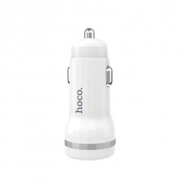 459 р. Устройство зарядное в прикуриватель 2USB 12V HOCO HOCO z27 white  с доставкой в г. Кемерово. Увеличить фотографию 3