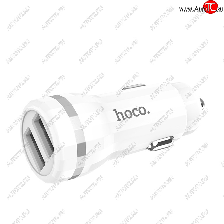 459 р. Устройство зарядное в прикуриватель 2USB 12V HOCO HOCO z27 white  с доставкой в г. Кемерово