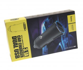 579 р. Устройство зарядное в прикуриватель 2USB 12V HOCO HOCO z30а black HOCO z30а black  с доставкой в г. Кемерово. Увеличить фотографию 3