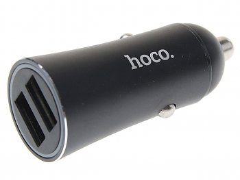 579 р. Устройство зарядное в прикуриватель 2USB 12V HOCO HOCO z30а black HOCO z30а black  с доставкой в г. Кемерово. Увеличить фотографию 1