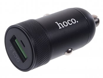 559 р. Устройство зарядное в прикуриватель 1USB 12V 3A HOCO HOCO z32 black HOCO z32 black  с доставкой в г. Кемерово. Увеличить фотографию 1