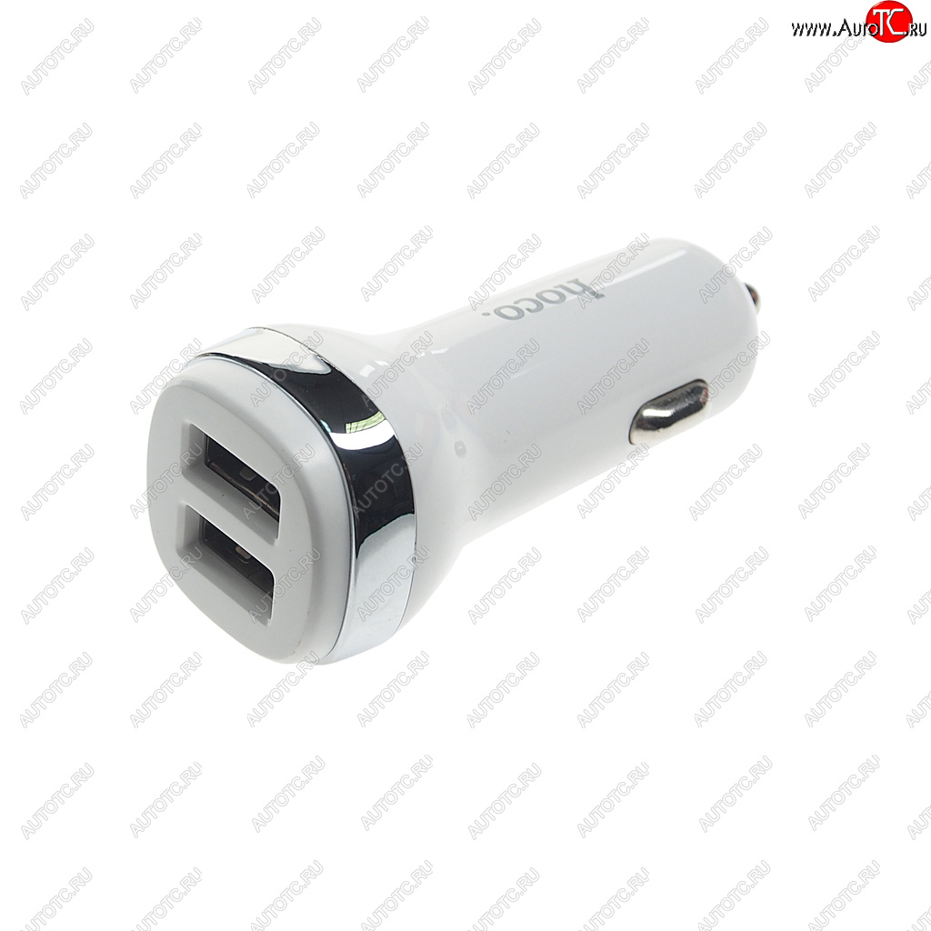 499 р. Устройство зарядное в прикуриватель 2USB 12V HOCO HOCO z40 white HOCO z40 white  с доставкой в г. Кемерово