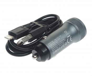 579 р. Устройство зарядное в прикуриватель 1USB 12V кабель iPhone (5-) HOCO HOCO z49 grey HOCO z49 grey  с доставкой в г. Кемерово. Увеличить фотографию 2