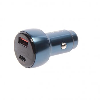 969 р. Устройство зарядное в прикуриватель 1USB 12V кабель iPhone (5-) HOCO HOCO z50 blue  с доставкой в г. Кемерово. Увеличить фотографию 1
