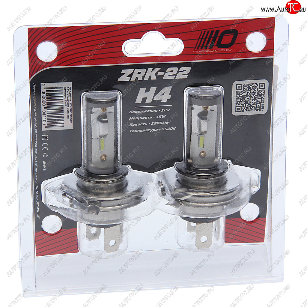 3 099 р. Лампа светодиодная 12V H4 P43t-38 (2шт.) OPTIMA OPTIMA z-h4  с доставкой в г. Кемерово