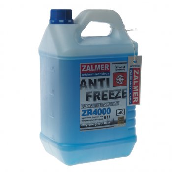 1 159 р. Антифриз синий -40C ZR4000 LLC G11 5кг ZALMER ZALMER zr40b005  с доставкой в г. Кемерово. Увеличить фотографию 1
