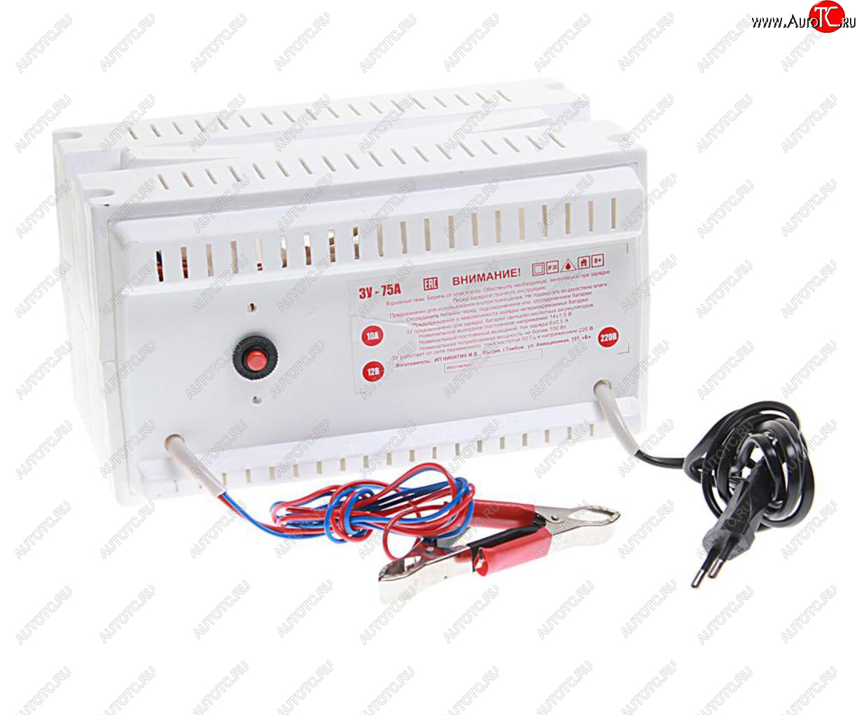 3 869 р. Устройство зарядное 12V 10A 90Ач 220V (автомат) НИКА АНТАС НИКА АНТАС зу-75а1  с доставкой в г. Кемерово
