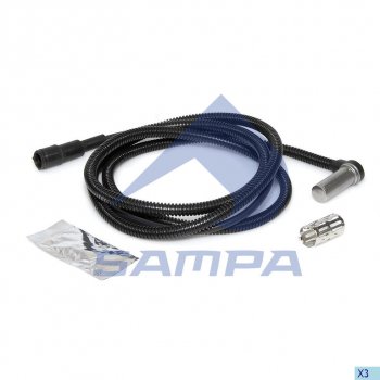1 299 р. Датчик АБС SCANIA P,G,R,T L=2675мм задний левый SAMPA SAMPA 096.324  с доставкой в г. Кемерово. Увеличить фотографию 1