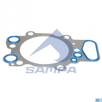 399 р. Прокладка головки блока SCANIA 124 (1 цилиндрDSC12.01) SAMPA SAMPA 042.178  с доставкой в г. Кемерово. Увеличить фотографию 1