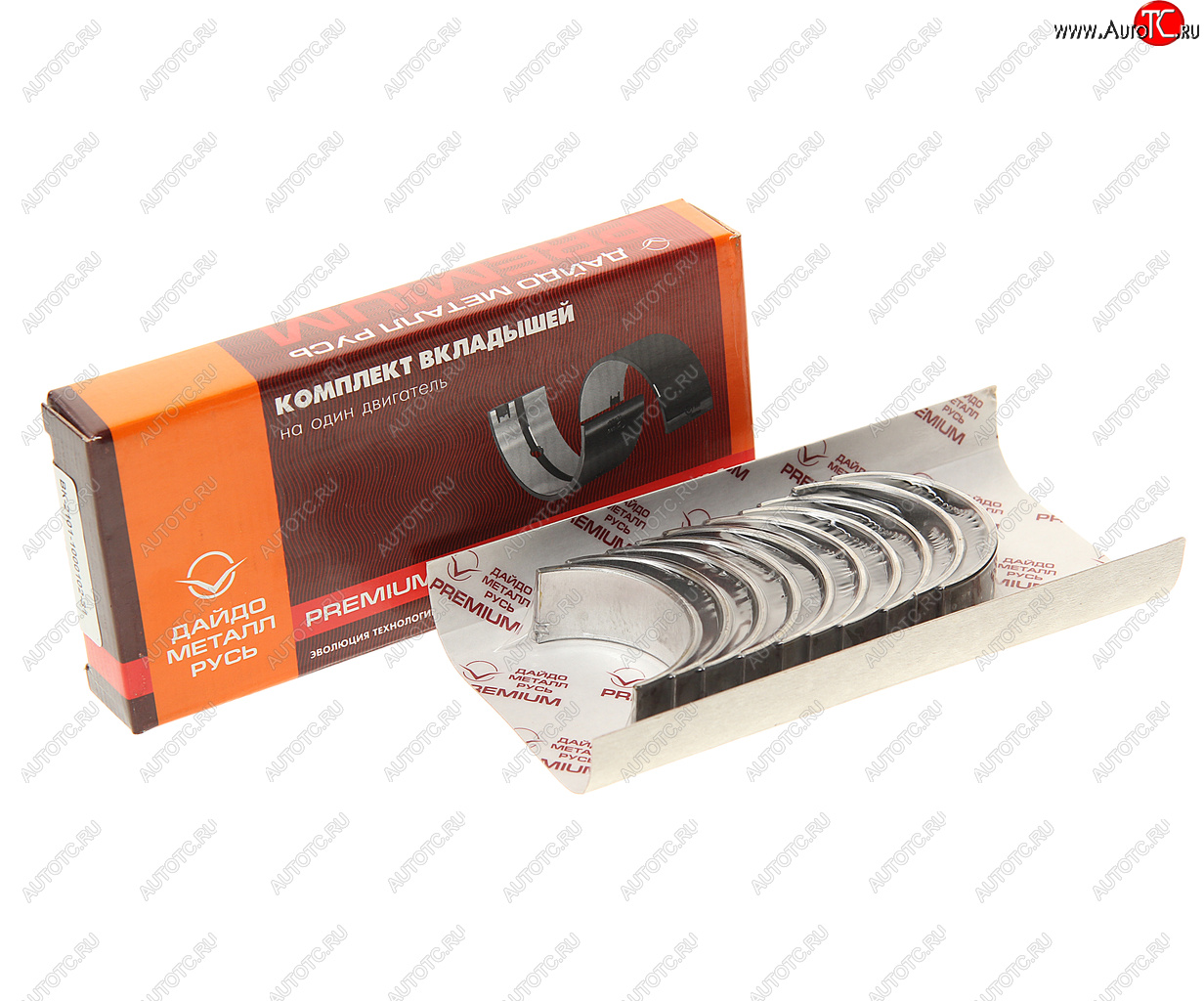 1 459 р. Вкладыши ВАЗ-2101 коренные d+0.25 PREMIUM ДАЙДО МЕТАЛЛ РУСЬ Дайдо Металл Русь вк2101-1000102-31  с доставкой в г. Кемерово