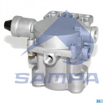 3 299 р. Кран DAF MAN SCHMITZ SAF тормозной прицепа (4 выхода М16мм) SAMPA SAMPA 094.135-01  с доставкой в г. Кемерово. Увеличить фотографию 1