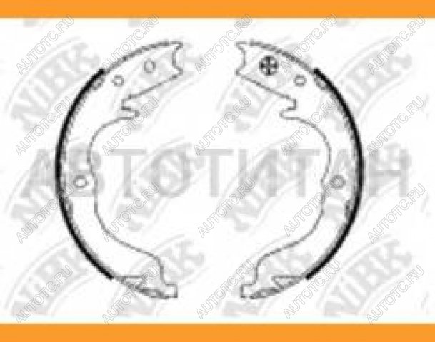 3 399 р. Колодки тормозные задние барабанные (4шт.) NIBK Mitsubishi Lancer 10 CY седан дорестайлинг (2007-2010)  с доставкой в г. Кемерово