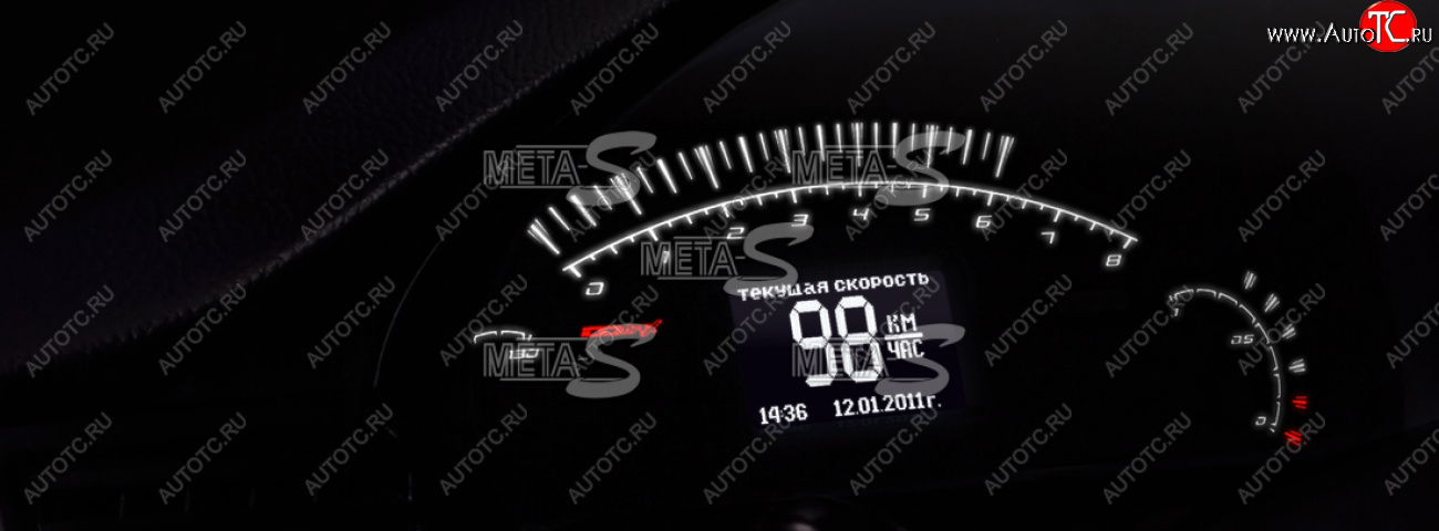 78 999 р. Электронная комбинация Chevrolet Niva GAMMA GF-826 (стрелочная хром) Ferrum gf826-2123  с доставкой в г. Кемерово
