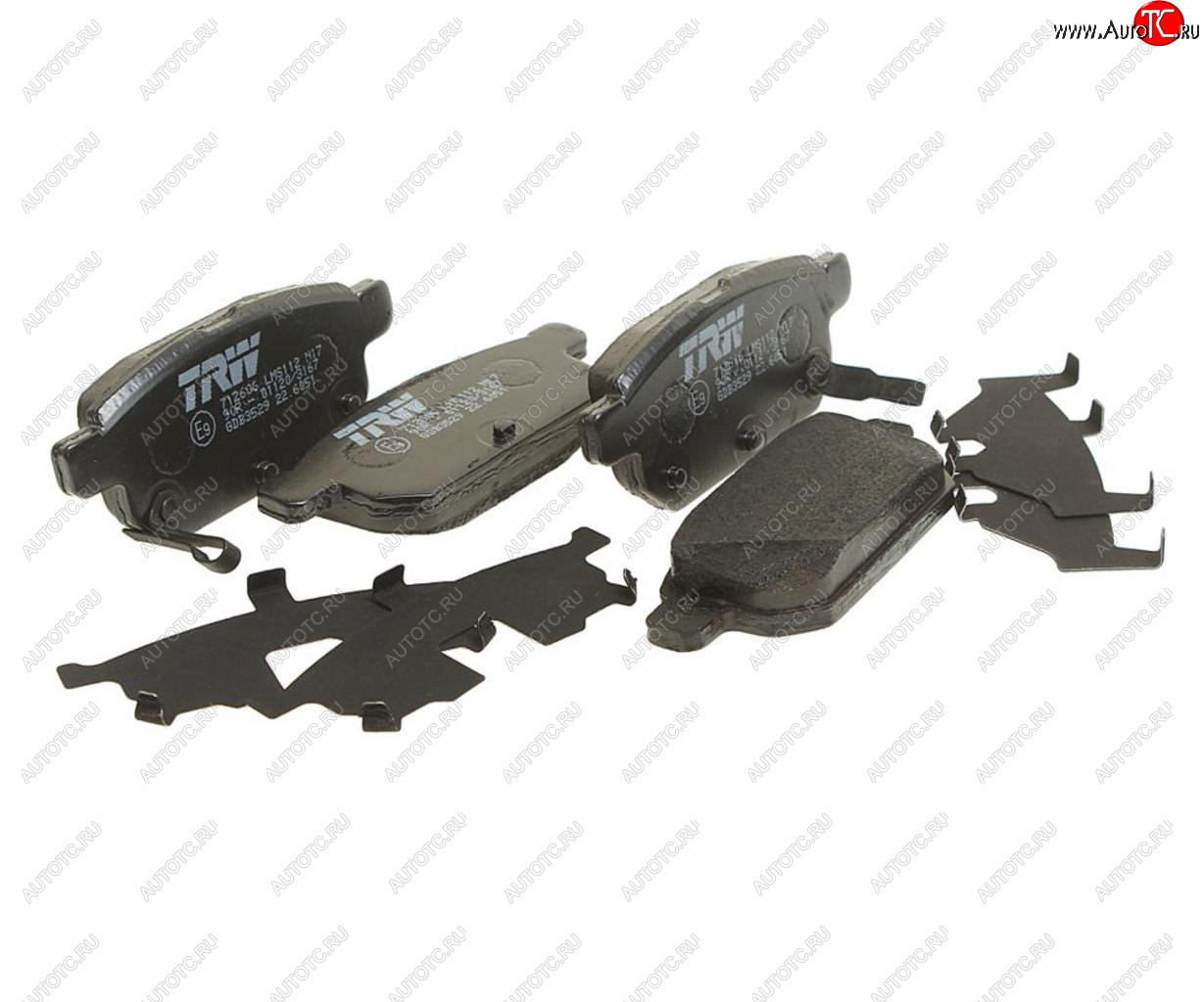 3 899 р. Колодки тормозные задние (4шт.) TRW Suzuki Swift ZC72S дорестайлинг, хэтчбэк 5 дв. (2010-2013)  с доставкой в г. Кемерово