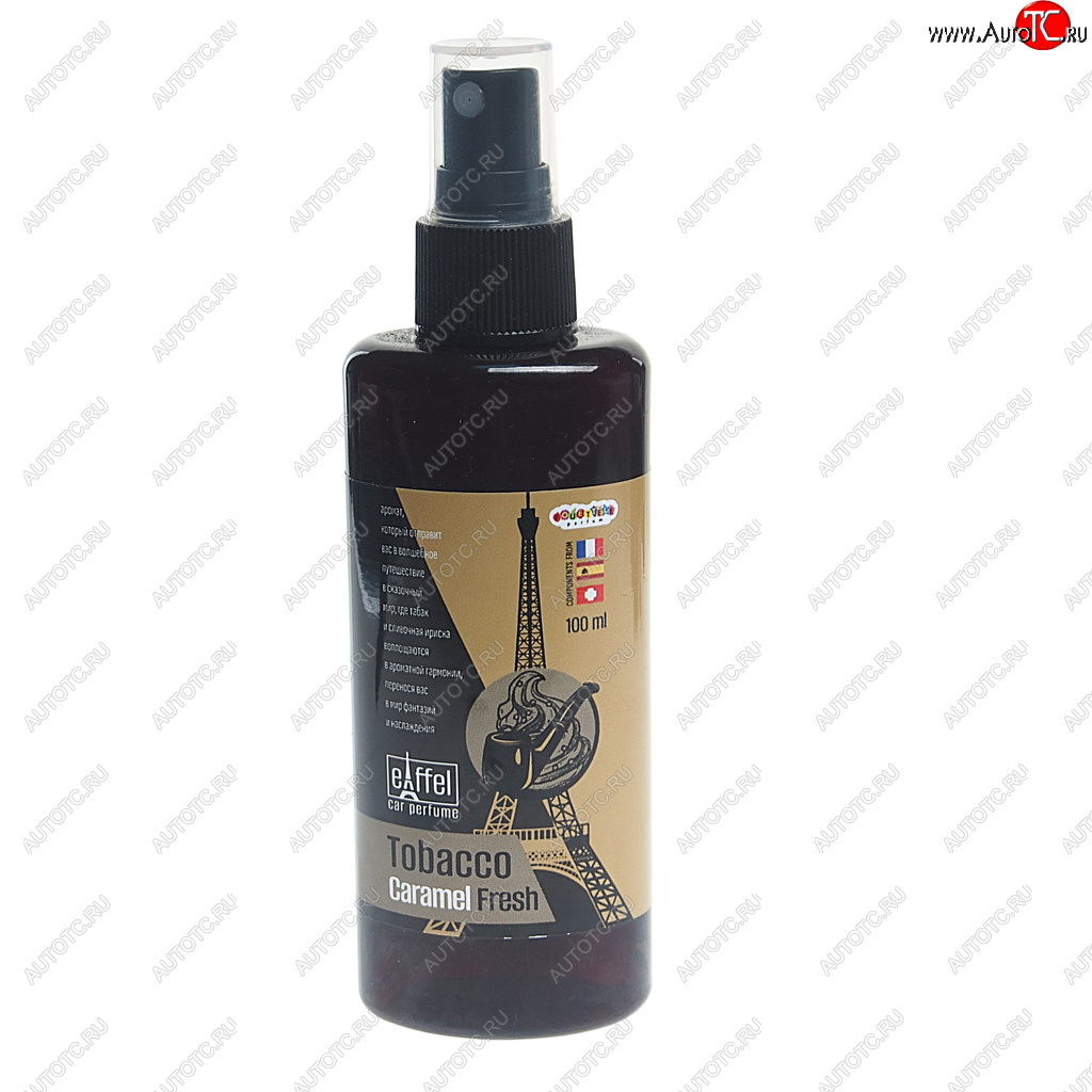 126 р. Ароматизатор спрей (tobacco caramel fresh) 100мл Eiffel Tobacco FOUETTE FOUETTE ef-02  с доставкой в г. Кемерово