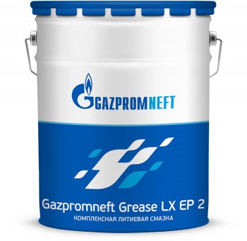 16 399 р. Смазка литиевая высокотемпературная Grease LX EP-2 18кг (синяя) GAZPROMNEFT GAZPROMNEFT 0254211623  с доставкой в г. Кемерово. Увеличить фотографию 1