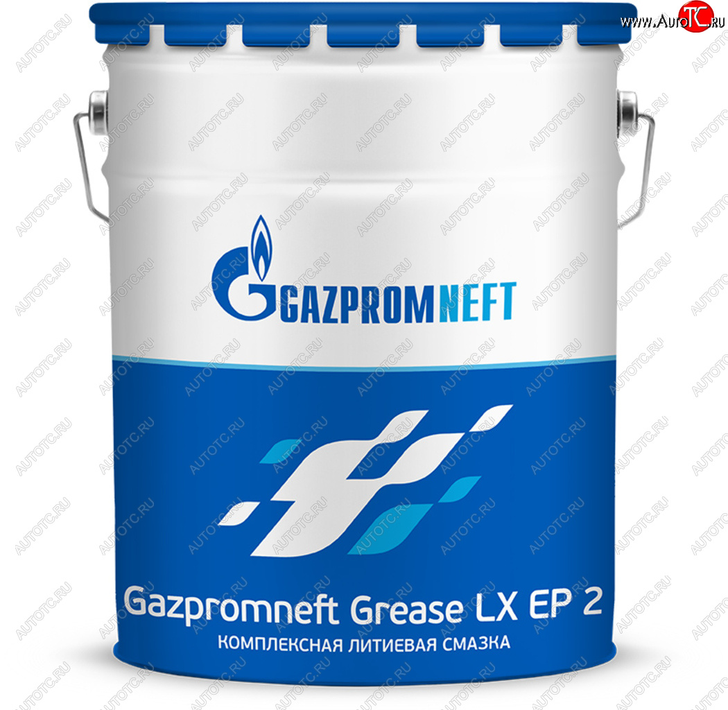 16 399 р. Смазка литиевая высокотемпературная Grease LX EP-2 18кг (синяя) GAZPROMNEFT GAZPROMNEFT 0254211623  с доставкой в г. Кемерово